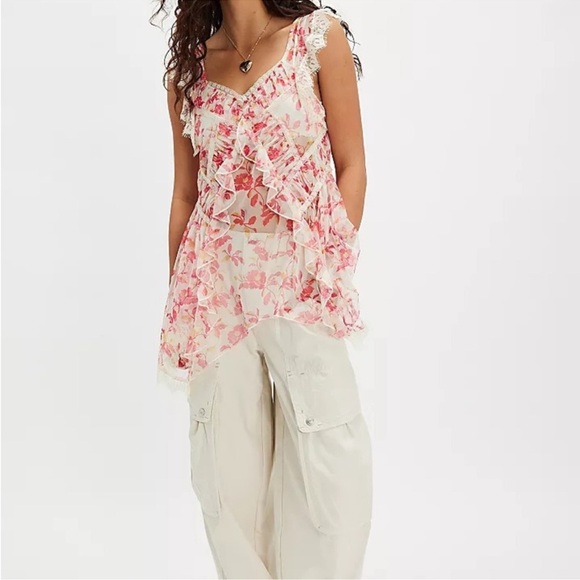 free people intimately Tops - NWT Free People Intimately Ivie Tunic in ivory combo